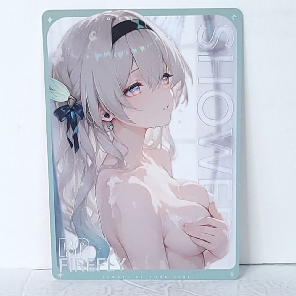 Firefly Limited Shower Waifu Card Anime Girl 036/188 Art Oversized Board A5